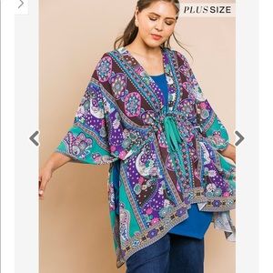 Umgee - Scarf Print Kimono
